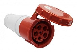 Фотография товара 'Texenergo Розетка 235 переносная 3Р+PE+N 63А 380B IP54 SE235-063Q'