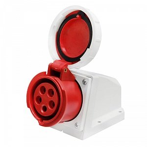 Фотография товара 'Texenergo Розетка 1152 стац. ОУ 3P+PE+N 16А 380В IP67 SP1152-016Q'