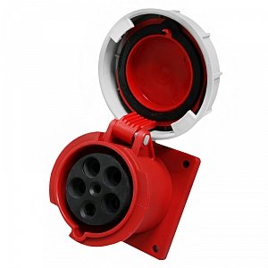 Фотография товара 'Texenergo Розетка 3352 стац. СУ 3P+PE+N 63А 380В IP67 SP3352-063Q'