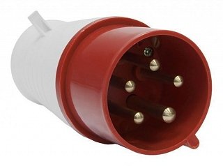 Фотография товара 'Texenergo Вилка 025 переносная 3P+PE+N 32А 380В IP44 SE025-032Q'