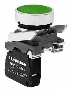 Фотография товара 'Texenergo Выключатель кнопочный ВК21-ВА31 1з зеленый B21-BA31'