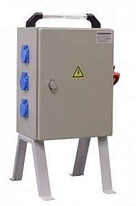 Фотография товара 'Texenergo Щит механизации ЩМ- РУСП- 40-3х1П-2х3П-IP54 (ВВ- 40А с 1 УЗО, 3 роз. 1Р+N+PE 16A, 2 роз. 3Р+N+PE 32А) SM-40-316-232'