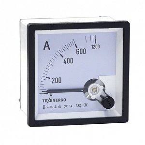 Фотография товара 'Texenergo Амперметр А72 ТЕ 600/5А - 1,5 А72-6005'