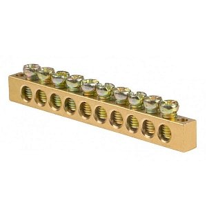 Фотография товара 'Texenergo Шина нулевая "N" открытая 10/2 сечение 6х9 мм  NN2-69-10'