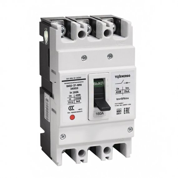 Фотография товара 'Texenergo SAV-NM6-52-160160 Автоматический выключатель'