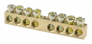 Фотография товара 'Texenergo Шина нулевая "N" открытая 8/1 сечение 6х9 мм NN1-69-08'