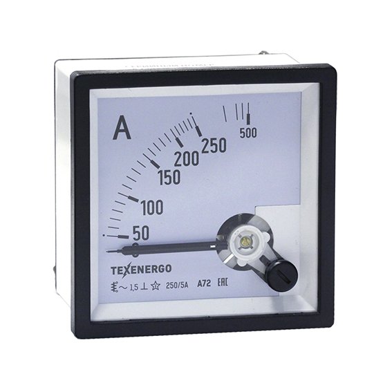 Фотография товара 'Texenergo А72-2505 Амперметр А72 ТЕ 250/5А - 1,5'