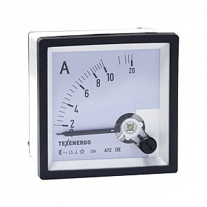 Фотография товара 'Texenergo Амперметр А72 ТЕ 10А - 1,5 А72-10'