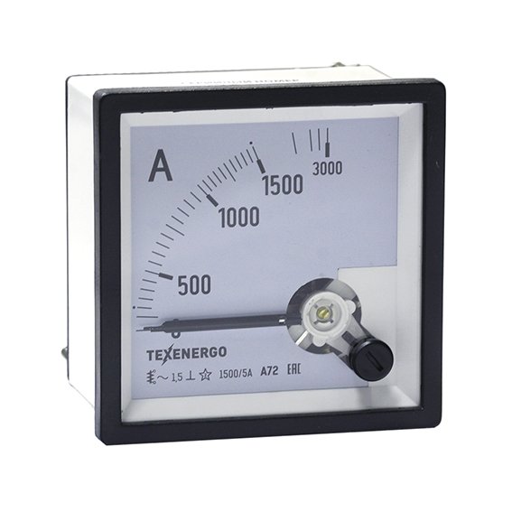 Фотография товара 'Texenergo А72-15005 Амперметр А72 ТЕ 1500/5А - 1,5'