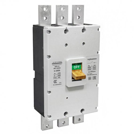 Фотография товара 'Texenergo Автоматический выключатель ВА 5541 NM1-341210 1000А с независимым расцепителем НР-NM1/1250 SAVSR-NM1-55-12501000'
