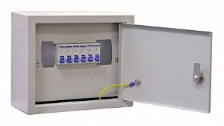 Фотография товара 'Texenergo Щиток освещения ОЩ- 6 (Б/вв.авт.+6х25А) ip31 SO-6-25'