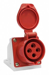 Фотография товара 'Texenergo Розетка 114 стац. ОУ 3Р+PE 16А 380В IP44 SE114-016Q'