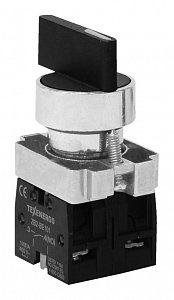 Фотография товара 'Texenergo Переключатель LAY5-BJ25 на 2 положения, длинная ручка "I-O" черный 1з+1р MFK-BJ-2-02'