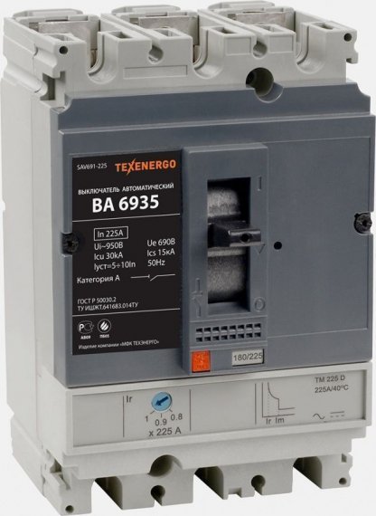 Фотография товара 'Texenergo SAV691-225 Выключатель автоматический'