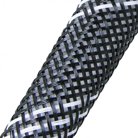 Фотография товара 'Texenergo EKO-FRH-008 Кабельная оплетка FRH-008 (8,0мм.) полиэстеровая черно-белая'