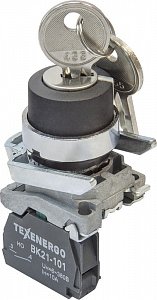 Фотография товара 'Texenergo Переключатель ВК21-ВG41 1з (2 положения) с фикс. ключ 0-I S21-BG41'