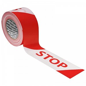 Фотография товара 'Texenergo Лента оградительная ЛО-250 красно-белая STOP 75мм 250 м LO-250-75-STOP'