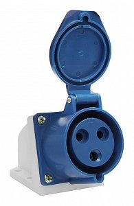 Фотография товара 'Texenergo Розетка 123 стац. ОУ 2Р+PE 32А 220В IP44 SE123-032M'