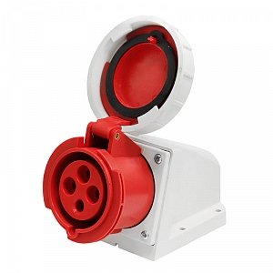 Фотография товара 'Texenergo Розетка 1242 стац. ОУ 3P+PE 32А 380В IP67 SP1242-032Q'