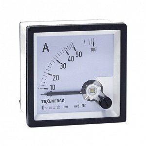 Фотография товара 'Texenergo Амперметр А72 ТЕ 50А - 1,5 А72-50'