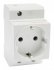 Фотография товара 'Texenergo MRD67Z Розетка на DIN-рейку с ЗК РД-67зк'